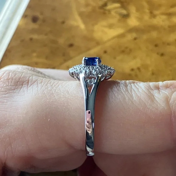 Natural Kyanite Sterling Silver Ring Size 9 - Picture 3 of 10